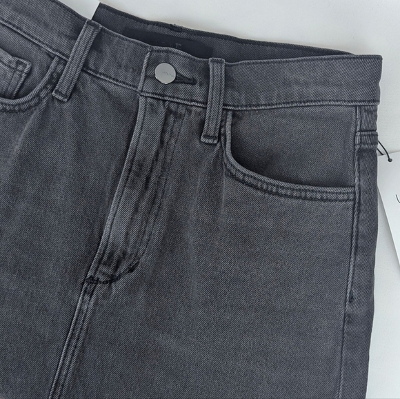 JOE'S The Tulie Skirt Midi Stretch Denim Five Pocket Style A-Line Black 27 NWT - Picture 9 of 16